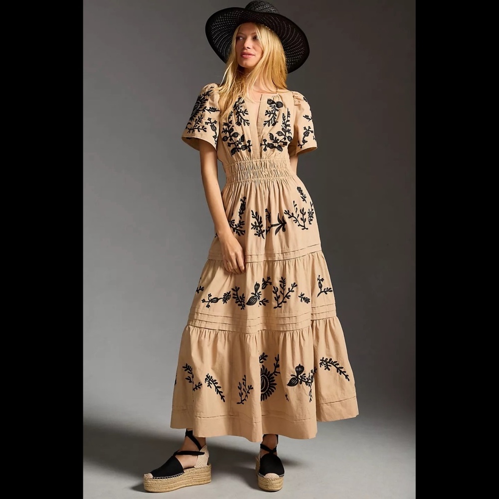 Embroidered Somerset Dress